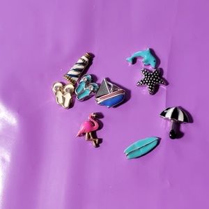 Origami owl lot of 9 charms